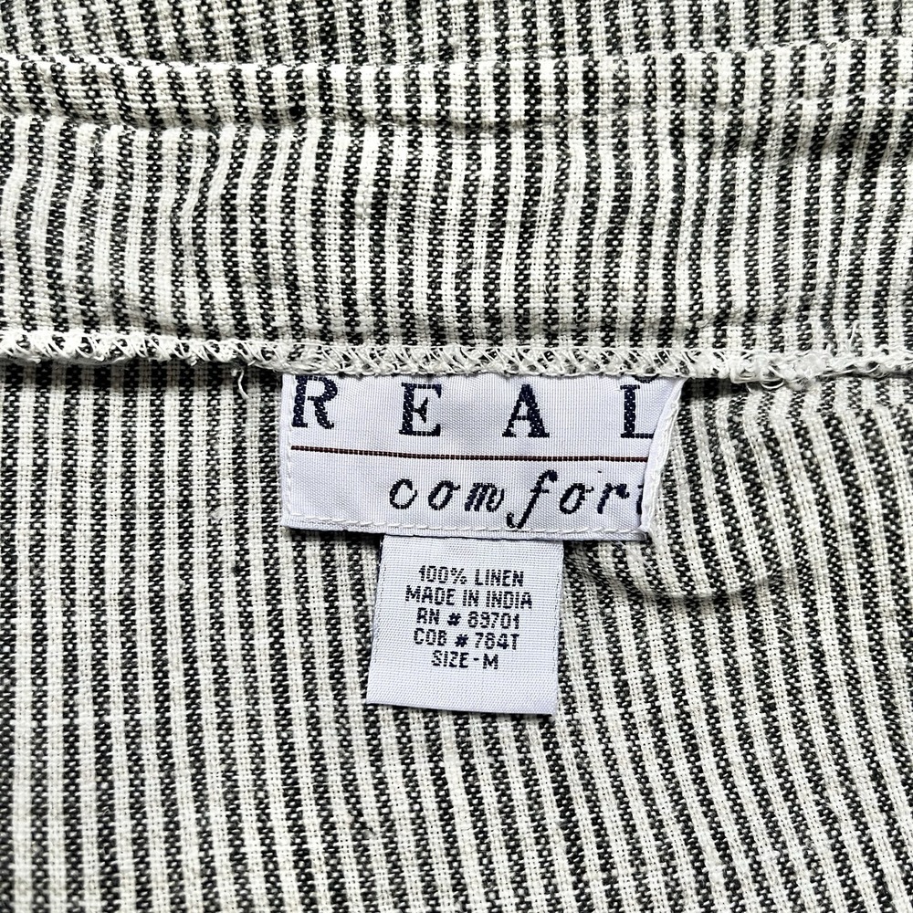 Vintage striped linen dress with pockets! - Picture 3 of 12